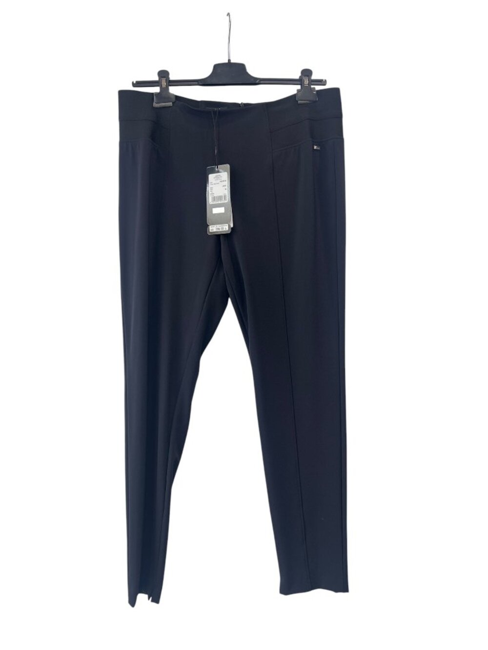 $295 NWT Marina Rinaldi Black Skinny Stretch Trouser Toma Pants size 14/FR 46